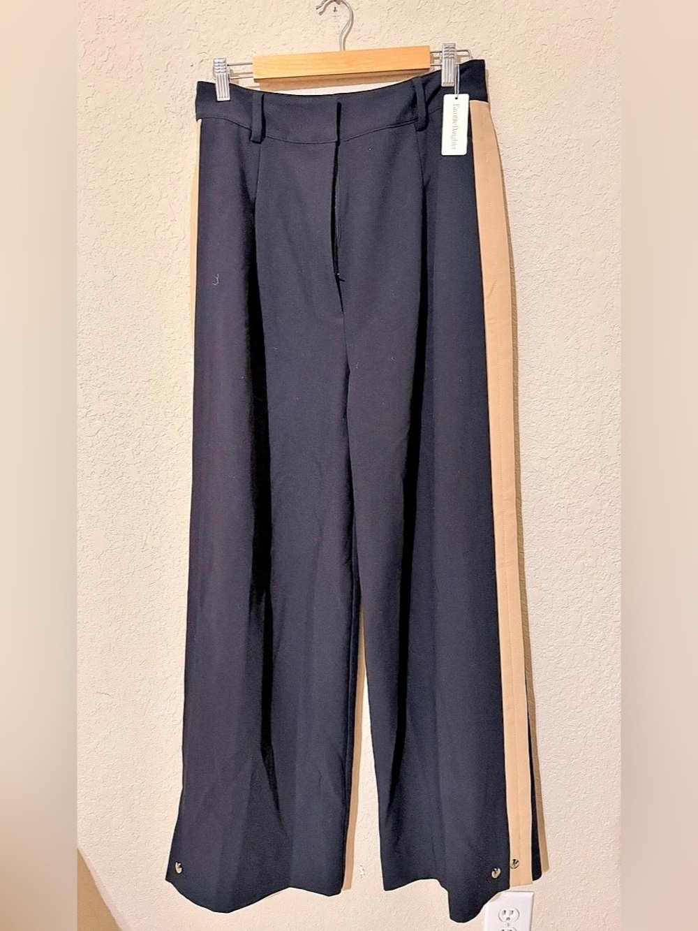 Favorite Daughter Wide Leg Pants in Black & Beige NWT - Picture 2 of 10